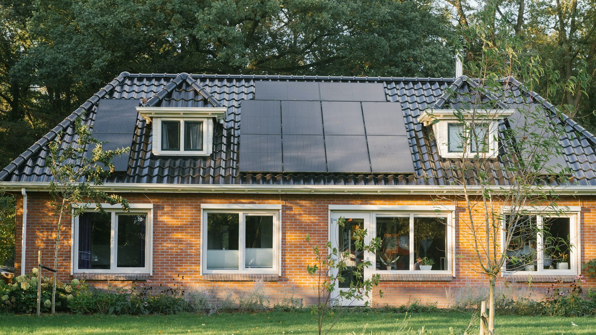 Rustic House with Solar Panels